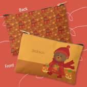 Herbstbraun Bär Kid Pencil Pouch Zubehörtasche