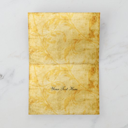 Herbstbraun Hochzeit Danke (Innenseite)