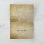 Herbstbraun Hochzeit Danke (Innenseite)