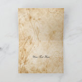 Herbstbraun Hochzeit Danke (Innenseite)