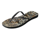 Herbstbraune Muster Mit Monogramm Leopard Badesandalen (Schrägansicht)