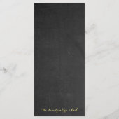 Herbstbräune Sonnenblumen Brautparty Party Menükarte (Rückseite)