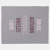 Herbstbräune Tailgate Duschkabine Party Gemütlich Fleecedecke (Vorderseite (Horizontal))