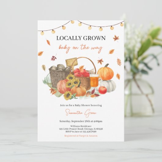 Herbstbrause Einladung (Stehend Vorderseite)