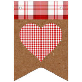 Herbstbraut Rustikaler Fall Sie sagte ja Party Wimpelkette (Zweite Fahne)