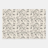 Herbstbrennen Orange und Creme Herbsternte Geschenkpapier Set (Vorderseite)