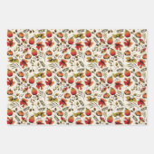 Herbstbrennen Orange und Creme Herbsternte Geschenkpapier Set (Vorderseite 2)