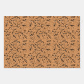 Herbstbrennen Orange und Creme Herbsternte Geschenkpapier Set (Vorderseite 3)