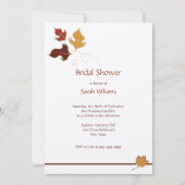 Herbstbridalldusche Einladungen (Vorderseite)