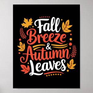 Herbstbrise Herbstblätter Ahornblatt Für Frauen Mä Poster