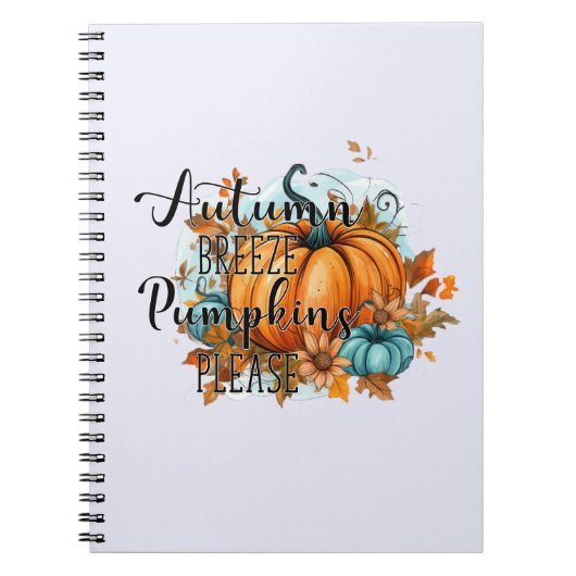 Herbstbrise, Pumpkins Bitte - Gemütliche Herbstunt Notizblock (Vorderseite)