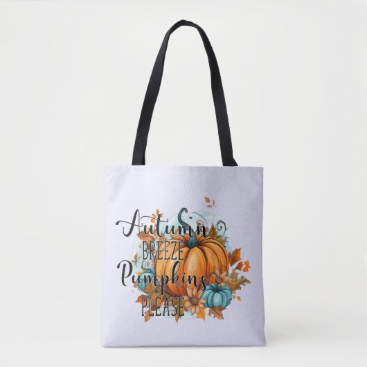 Herbstbrise, Pumpkins Bitte - Gemütliche Herbstunt Tasche (Vorderseite)