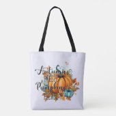 Herbstbrise, Pumpkins Bitte - Gemütliche Herbstunt Tasche (Rückseite)