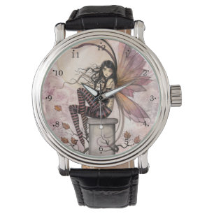 Herbstbrisen Feen Fantasy Kunst Armbanduhr