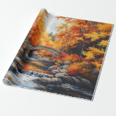 Herbstbrücke Geschenkpapier (Ungerollt)