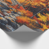 Herbstbrücke Geschenkpapier (Ecke)