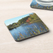 Herbstbrücke Getränkeuntersetzer (Linke Seite)