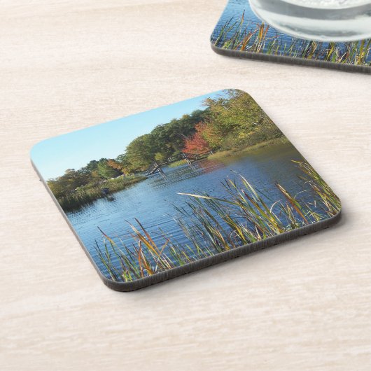 Herbstbrücke Getränkeuntersetzer (Linke Seite)