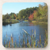 Herbstbrücke Getränkeuntersetzer (Vorderseite)