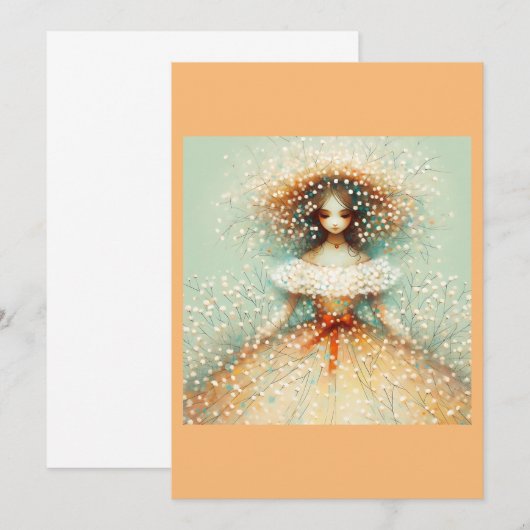 Herbstbrücke (leer) einladung (Vorne/Hinten)