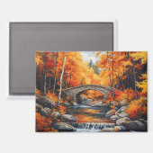 Herbstbrücke Magnet (Vorderseite/Rückseite)