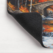 Herbstbrücke Mousepad (Ecke)