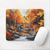 Herbstbrücke Mousepad (Mit Mouse)