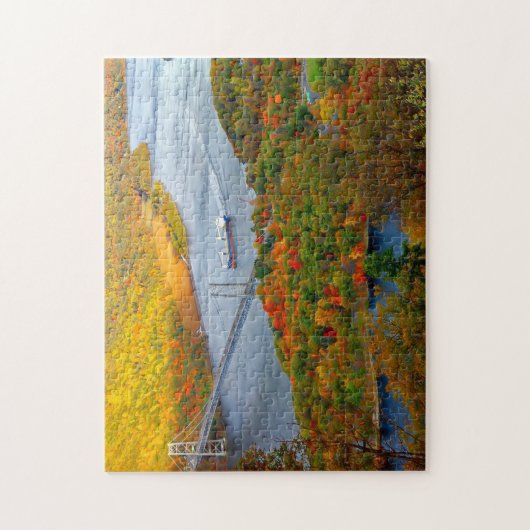 Herbstbrücke Puzzle (Vertikal)