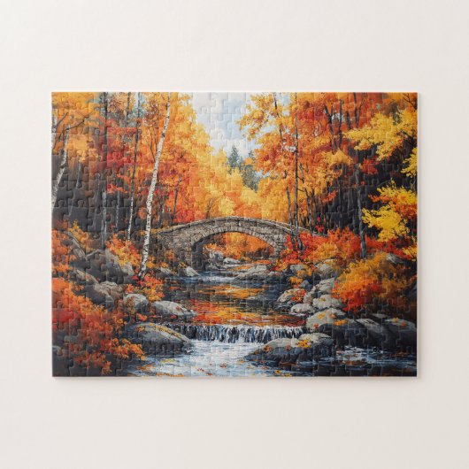 Herbstbrücke Puzzle (Horizontal)