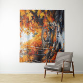 Herbstbrücke Wandteppich (Beispiel)