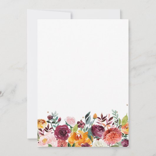 Herbstbrunch & Bubbly Inviv Einladung (Rückseite)