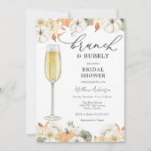 Herbstbrunch und Bubbly Bridal Dusche Einladung (Vorderseite)