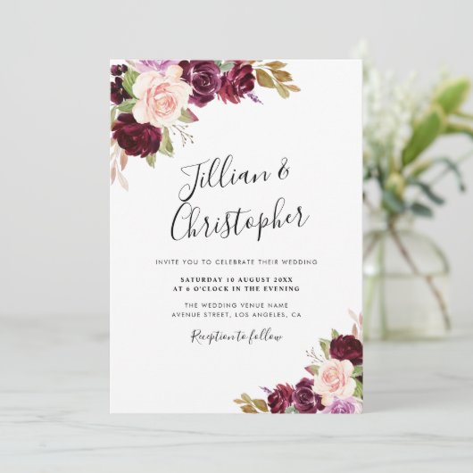 Herbstbrunnen Einladung (Stehend Vorderseite)