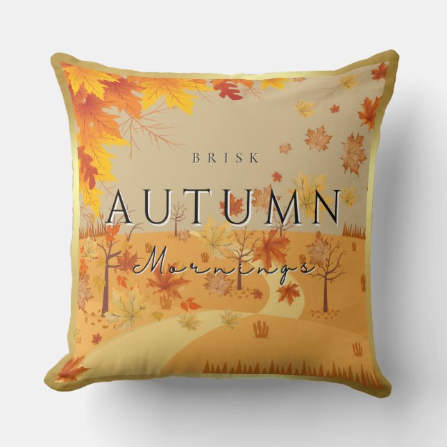 Herbstbrust Morgens Pillow Cosy Fall Zuhause Kissen (Vorderseite)