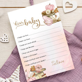 Herbstbuch Thema Kinderdusche Wünsche für Baby Gam