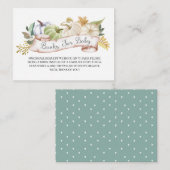 Herbstbücher für Baby-Einschlusskarte Begleitkarte (Vorne/Hinten)