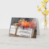 Herbstbücher mit Regen zum Geburtstag Karte (Gelbe Blume)