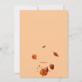 Herbstbücher und Tee Einladung (Rückseite)