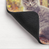 Herbstbuddies: Gray Kitten und Happy Puppy Mousepad (Ecke)