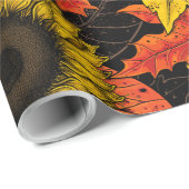 Herbstbukett auf schwarz geschenkpapier (Rolleneckpunkt)