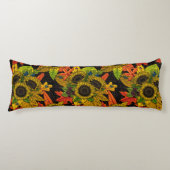 Herbstbukett auf schwarz seitenschläferkissen (Vorderseite)