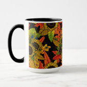 Herbstbukett auf schwarz tasse (Links)