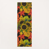 Herbstbukett auf schwarz yogamatte (Vorderseite)