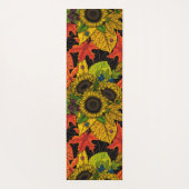 Herbstbukett auf schwarz yogamatte (Rückseite)