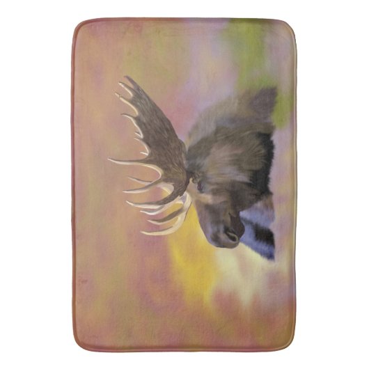 Herbstbulle Elche Badematte (Vorderseite Vertikal)