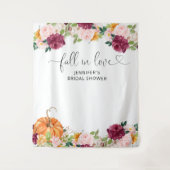 Herbstburgudy-Fall in Liebe Brautparty-Wandteppich Wandteppich (Vorderseite)