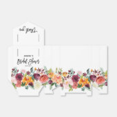 Herbstburgund Blush Bloral Blossom Brautparty Geschenkschachtel (Ungefaltet)