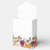 Herbstburgund Blush Bloral Blossom Brautparty Geschenkschachtel (Geöffnet)