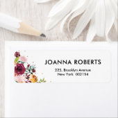 Herbstburgund Blush Rücksendeadresse (Insitu)