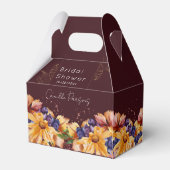 Herbstburgund Brautparty Geschenkschachtel (Rückseite)